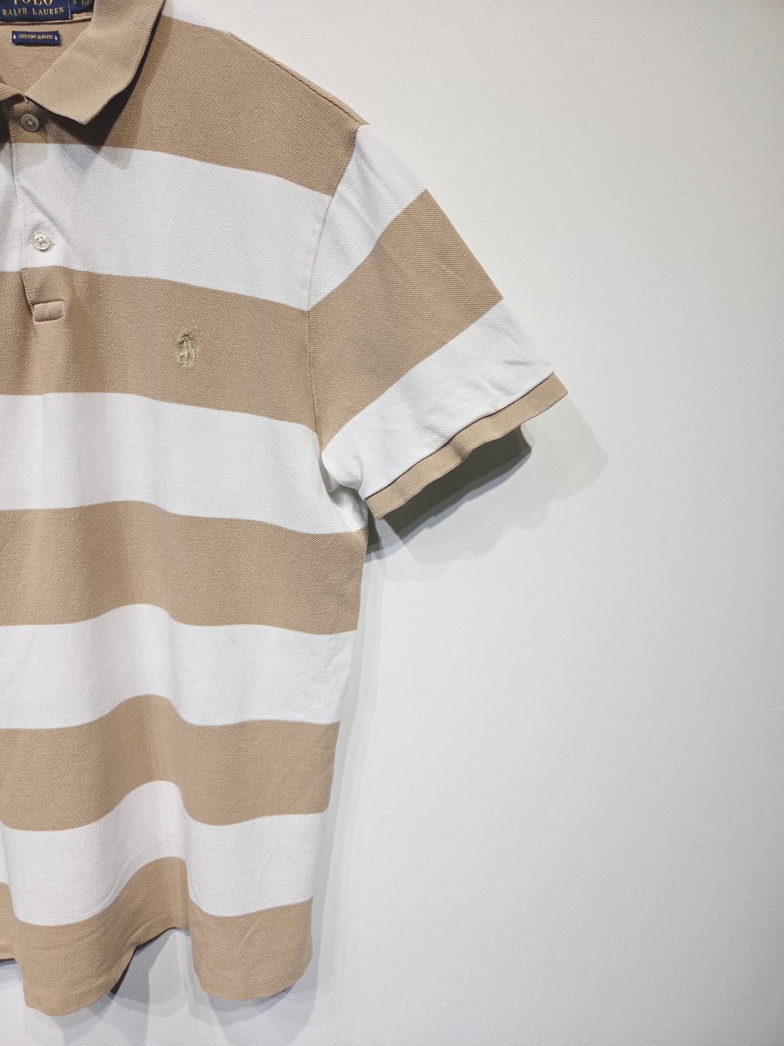 폴로 랄프로렌 스트라이프 반팔 카라티_L 상품이미지4