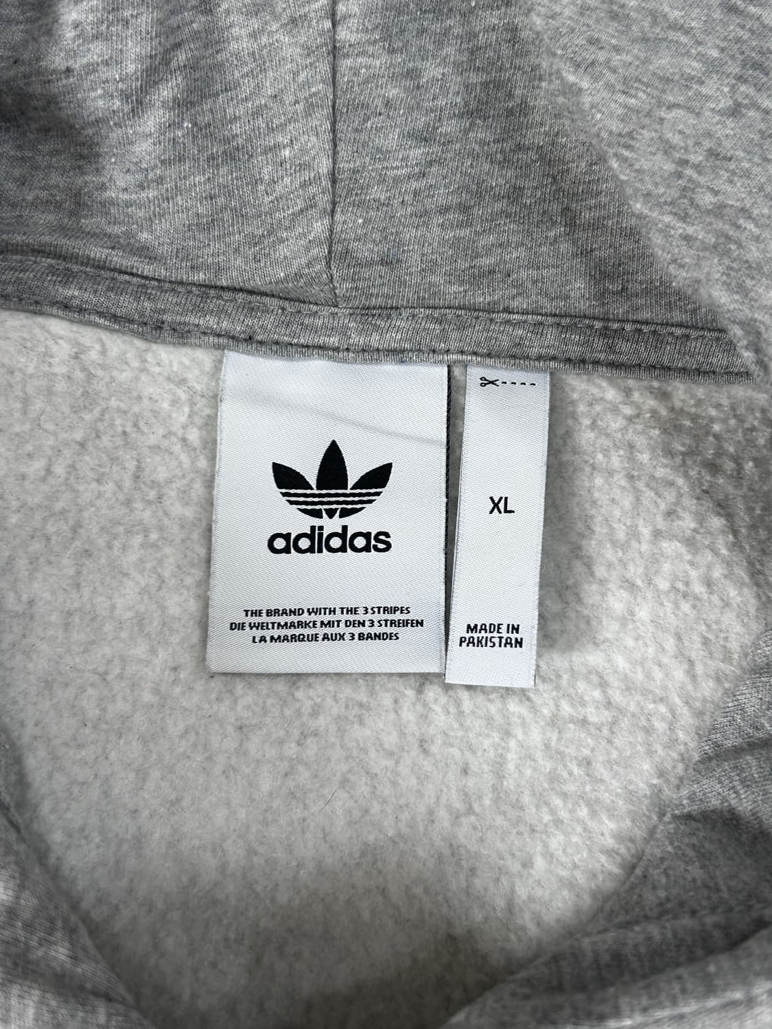 아디다스 파이어버드 삼선 후드집업 그레이 XL 기모 상품이미지4
