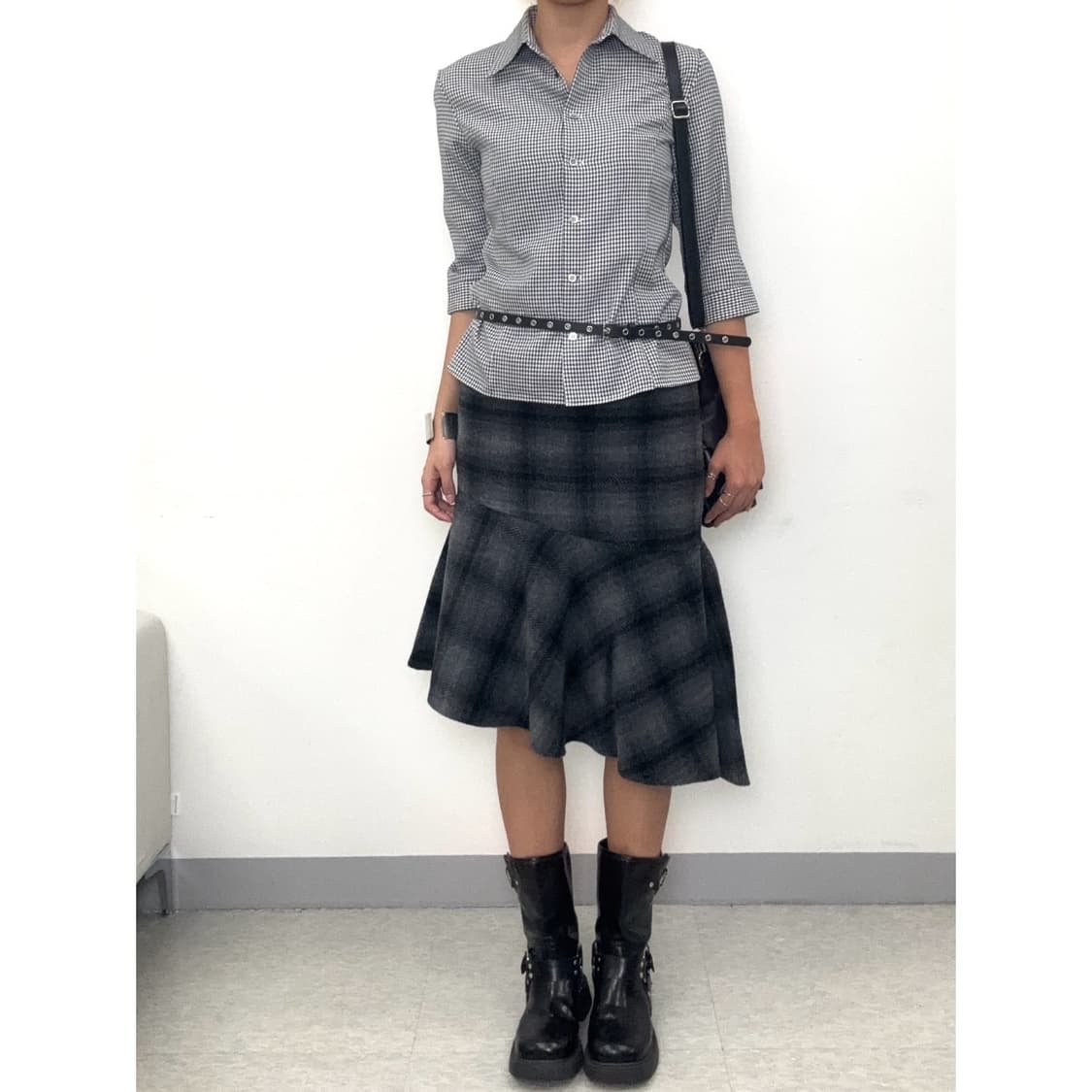 빈티지 하운드체크 셔츠 상품이미지2