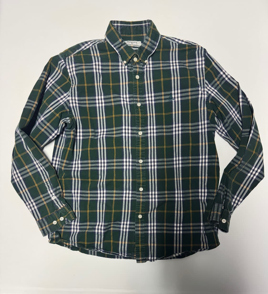 빈폴 beanpole 이쁜 그린 체크 셔츠 L 상품이미지1