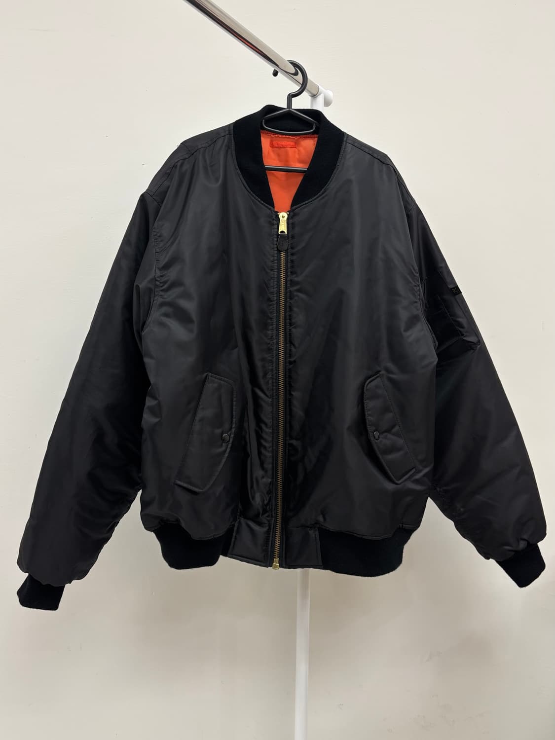 빈티지 블랙 MA-1 블루종 상품이미지6