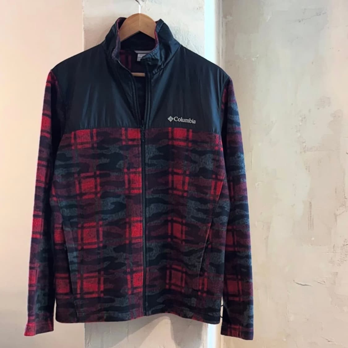 콜롬비아 밀리터리 체크 후리스 상품이미지2