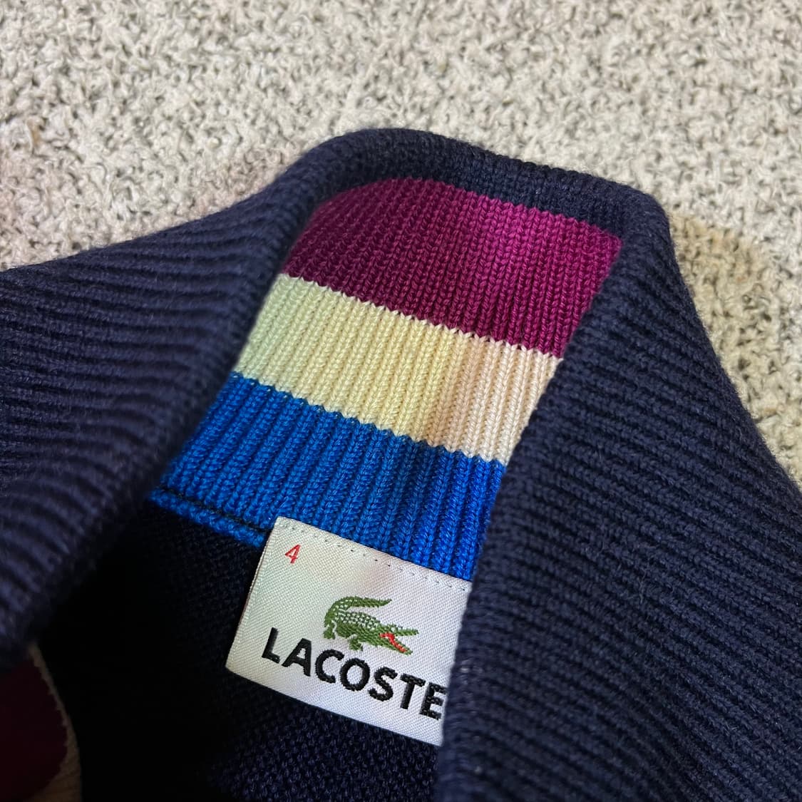 라코스테 니트 집업 상품이미지3