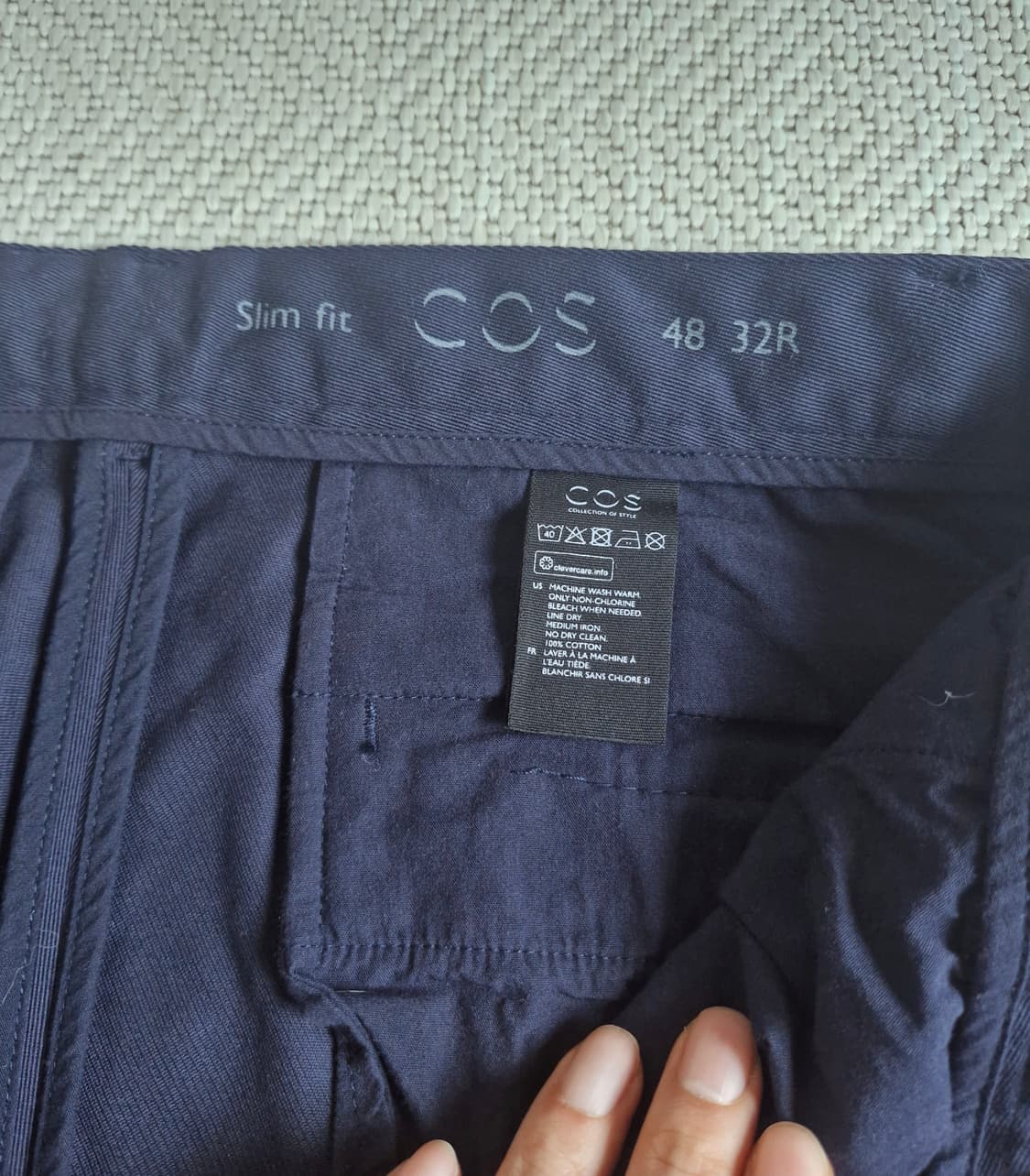 COS 코스 코튼 트라우저 32 상품이미지3