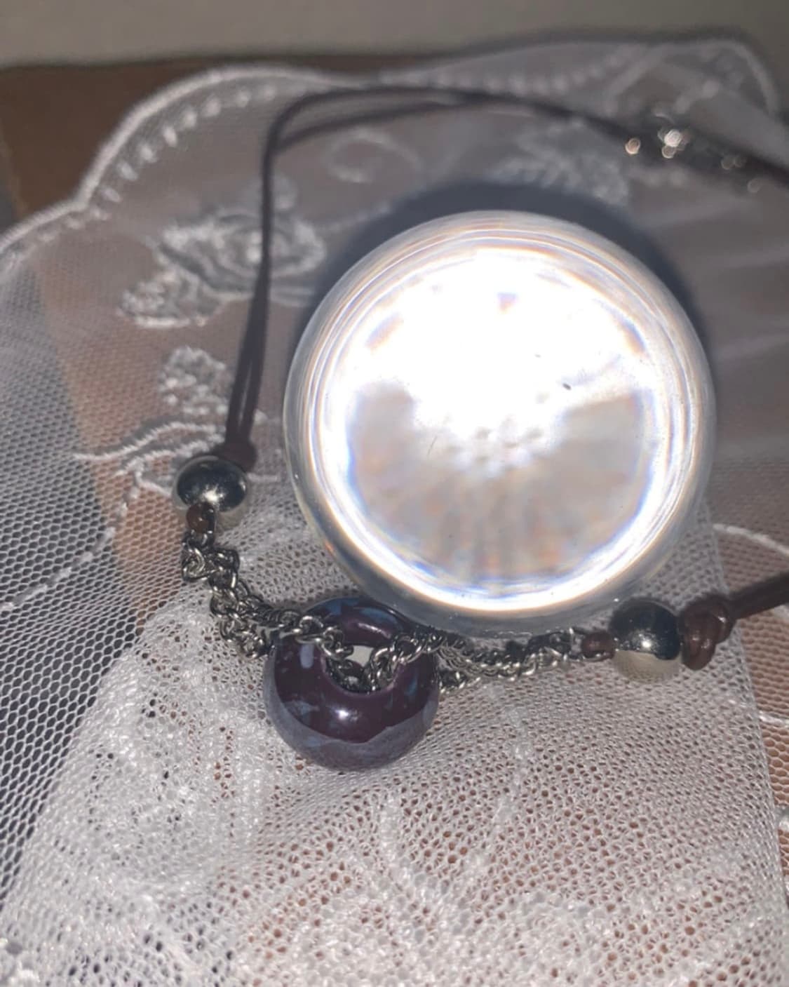 PURPLE CERAMIC NECKLACE 퍼플 세라믹 비 즈목걸이 상품이미지4