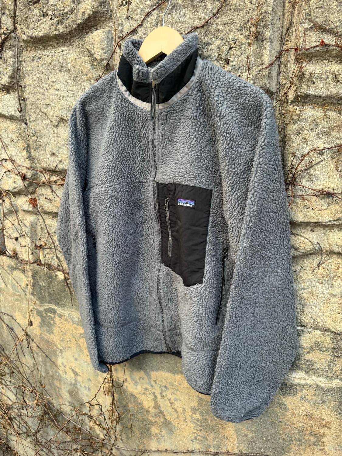 파타고니아 11년도 생산 레트로 x 딥파일 플리스 후리스 그레이 m 상품이미지3
