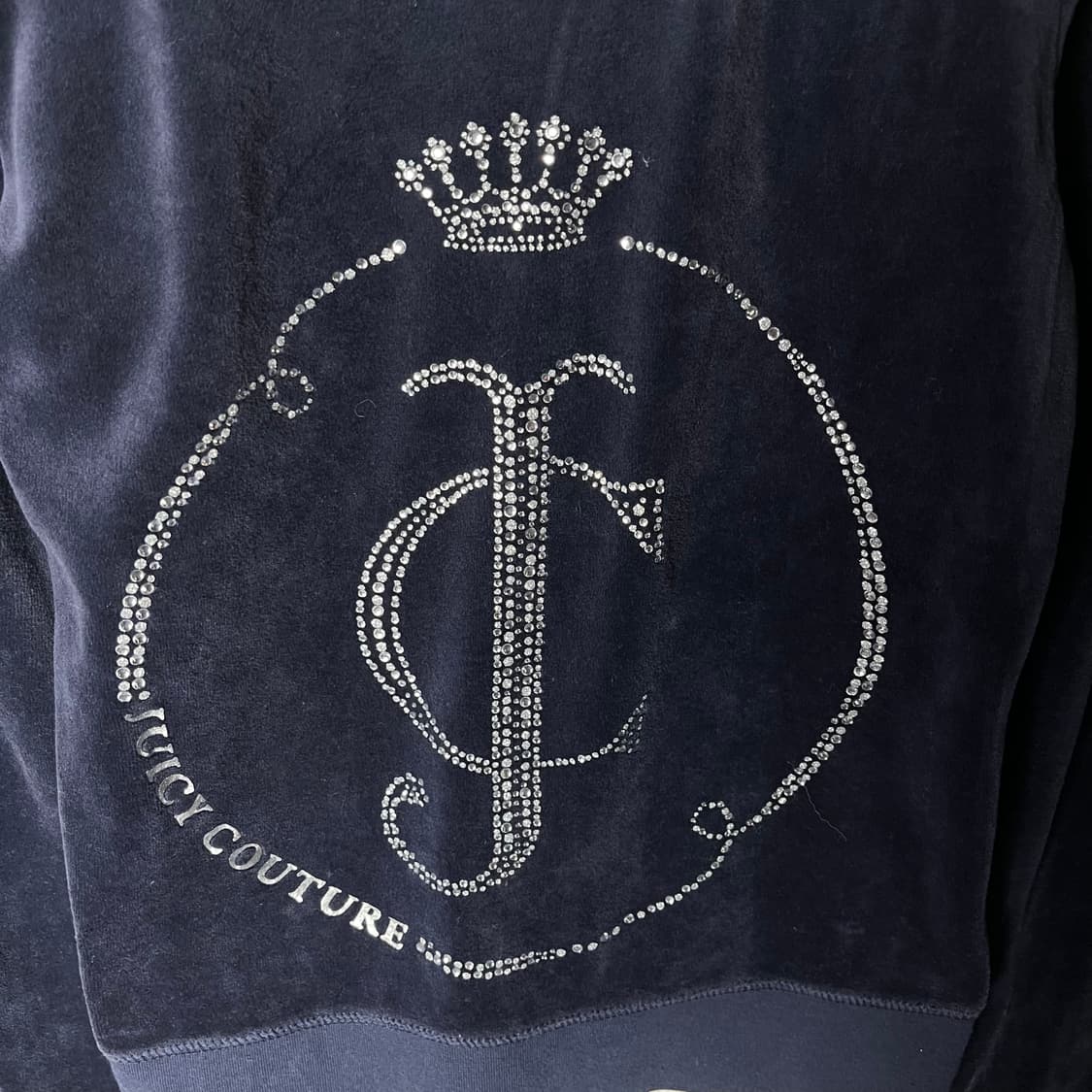 [Juicy Couture] 쥬시꾸뛰르 크라운큐빅 벨벳 후드집업 상품이미지4