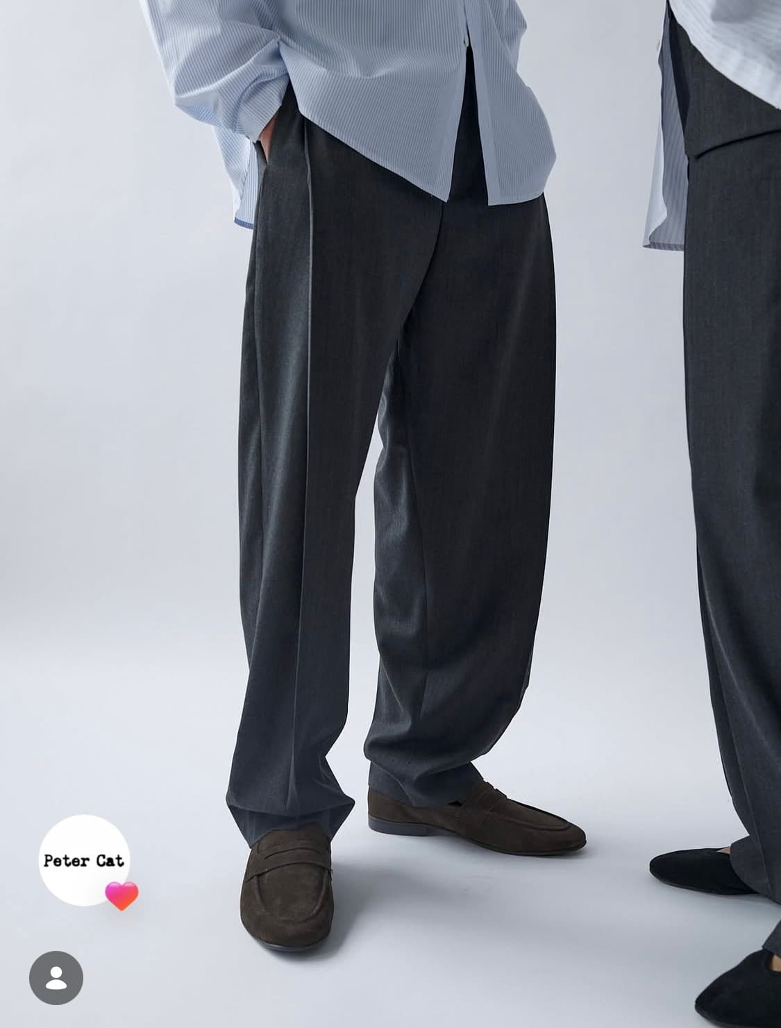 2사이즈)lea boberg DP trousers 차콜 상품이미지1