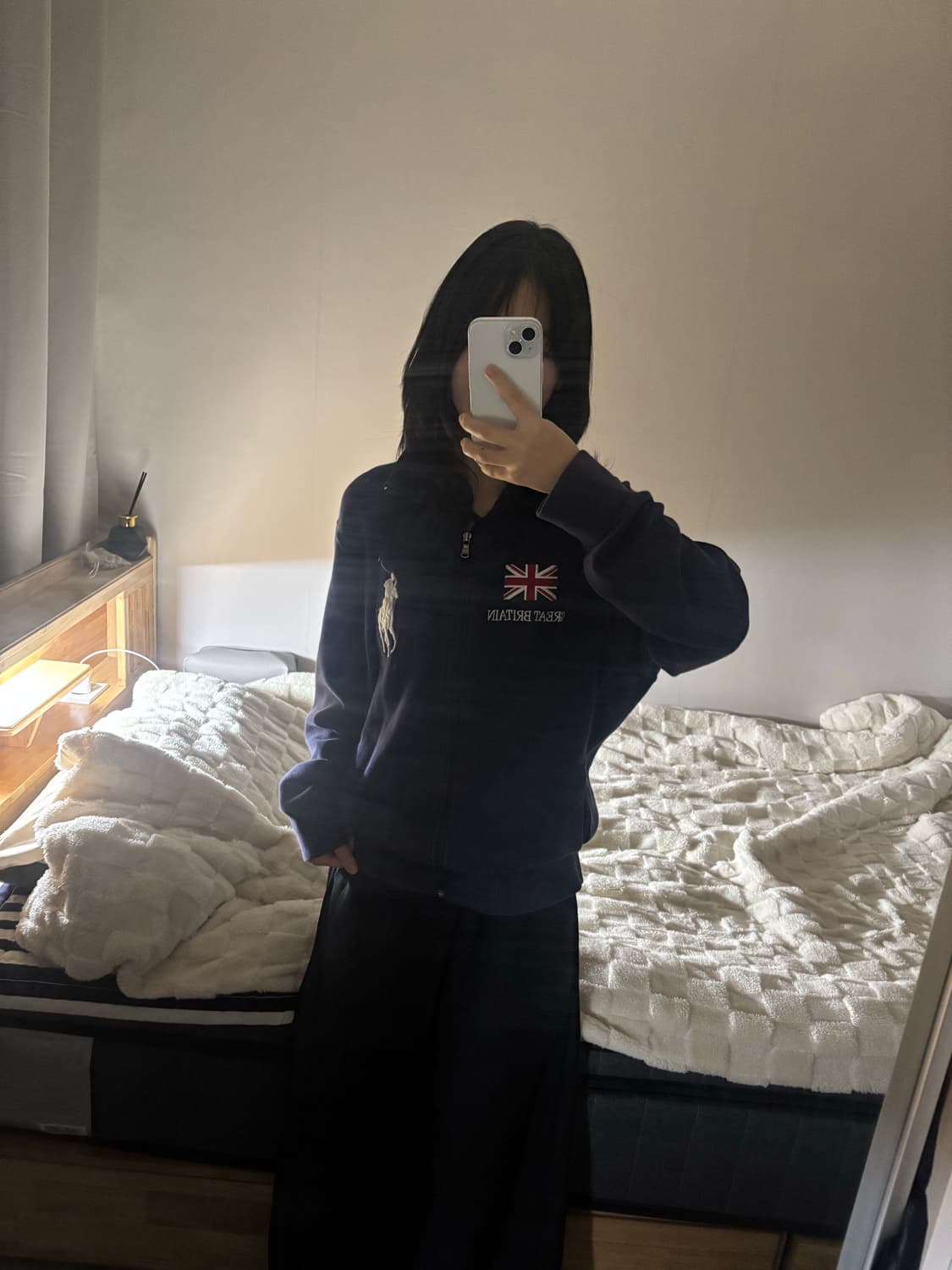 폴로 빅포니 브리튼 집업 M사이즈 네이비 상품이미지2