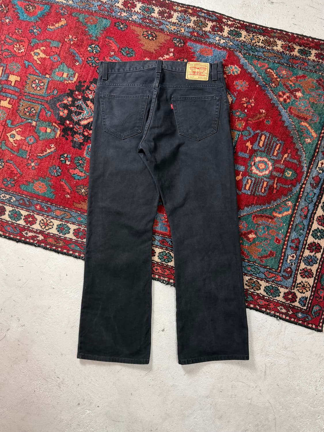 00's 빈티지 리바이스 517 블랙 부츠컷 리바이스 플레어진 상품이미지3