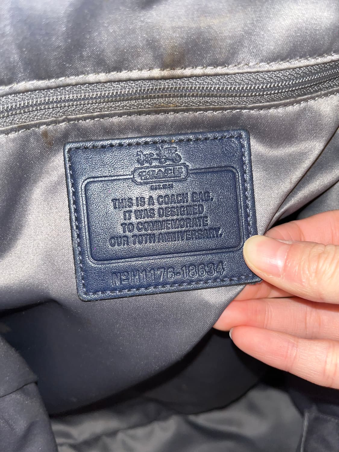 Coach Quilting Navy shoulder bag 상품이미지10