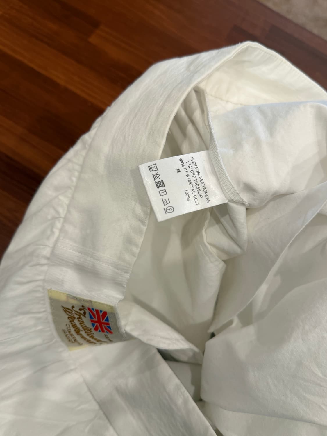 Traditional weatherwear 화이트 와이드 팬츠 (34) 상품이미지9