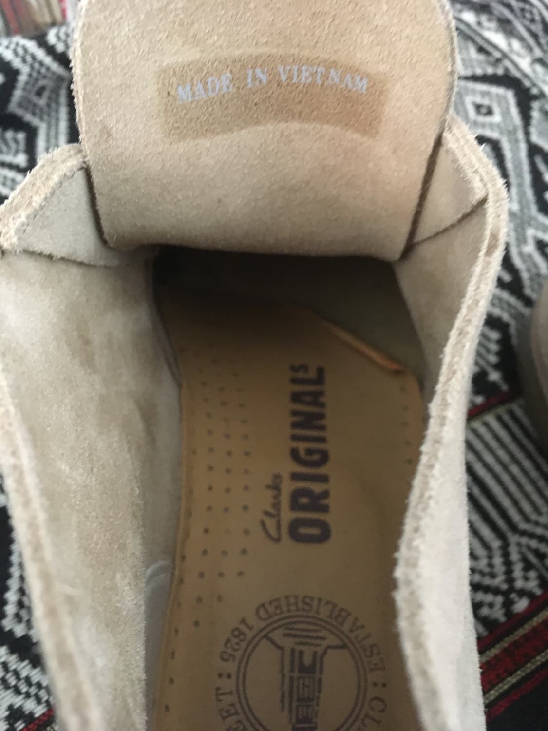 Clarks Originals Beige Camo Suede Desert 상품이미지9