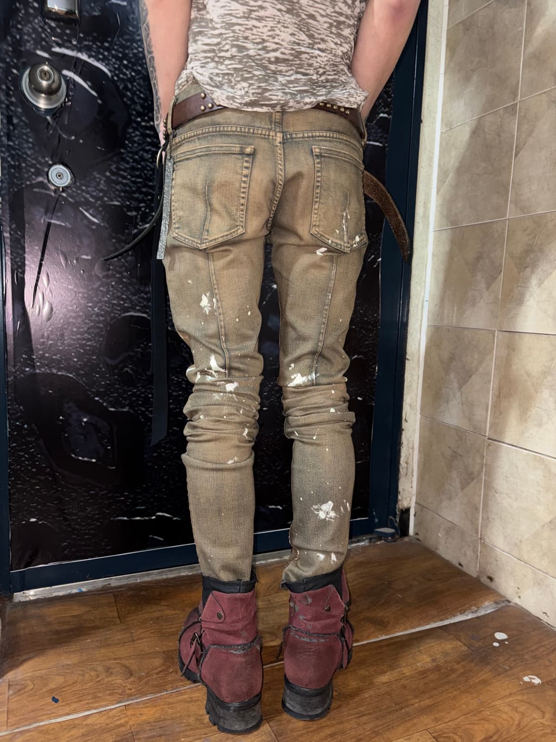 SEIGEKI printing wash denim jeans 상품이미지5