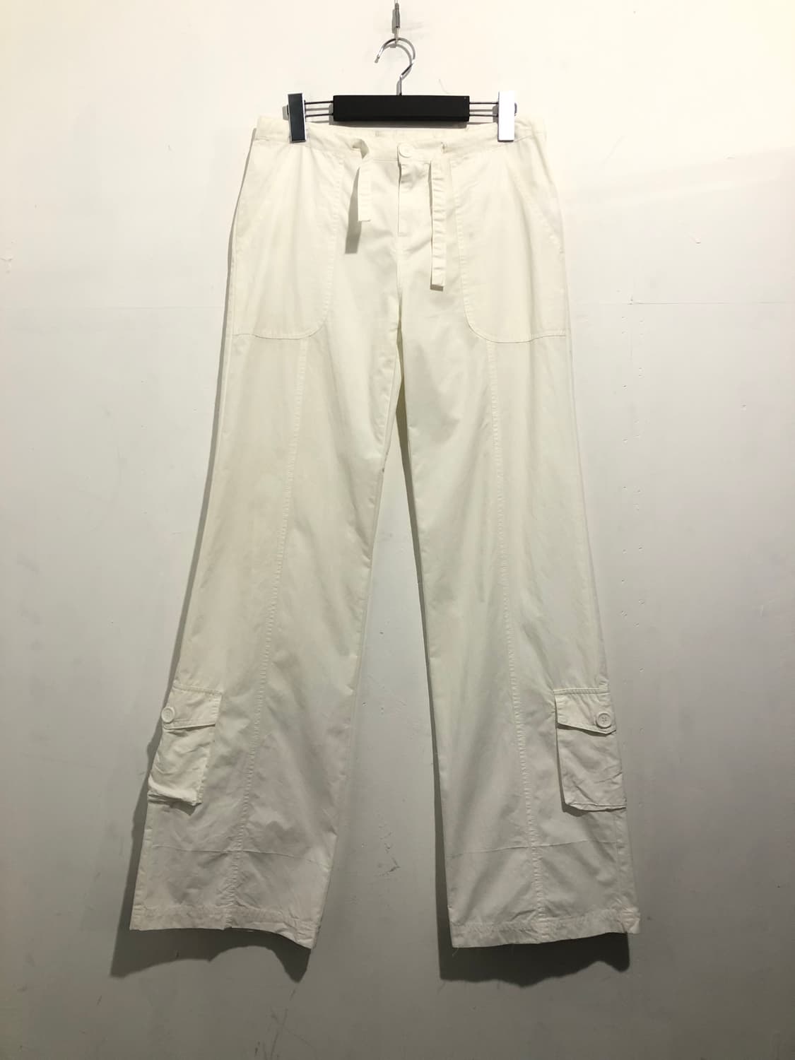 카고 와이드팬츠 화이트 상품이미지1