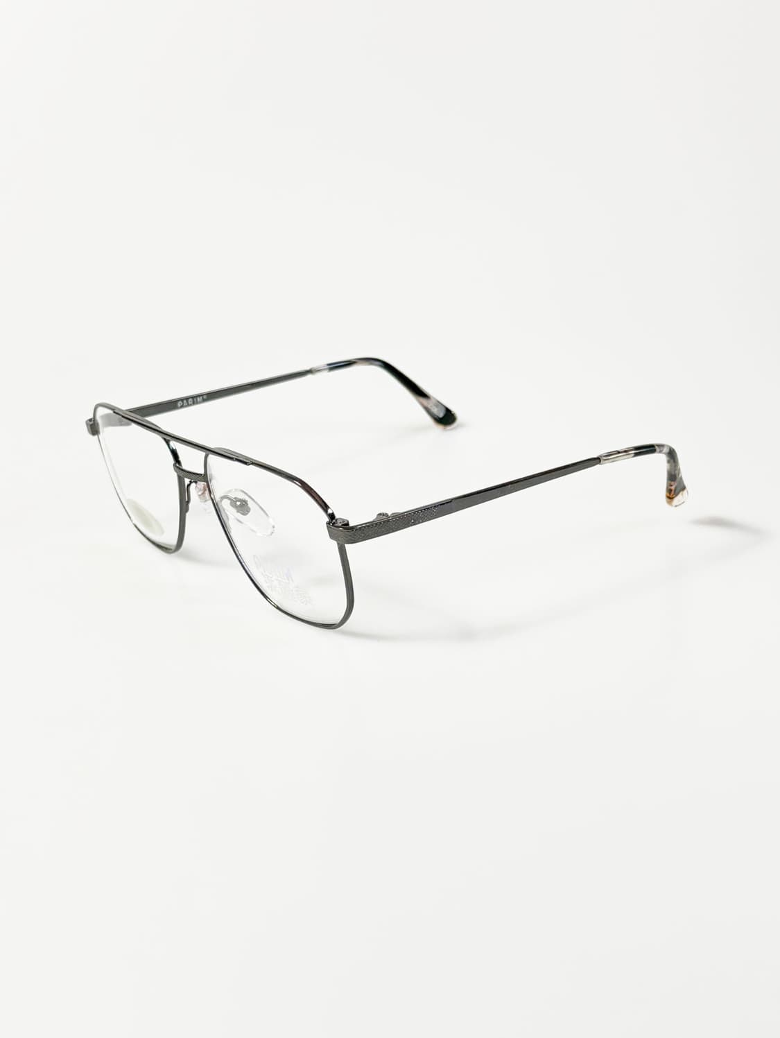 90s PARIM 건메탈 보잉 스퀘어 프레임 빈티지 안경 상품이미지3