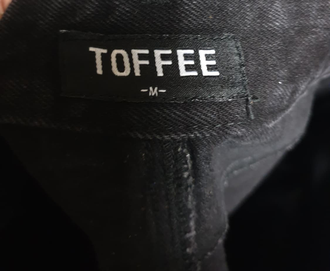 토피 세미와이드 데님팬츠 흑청 (M) 상품이미지4