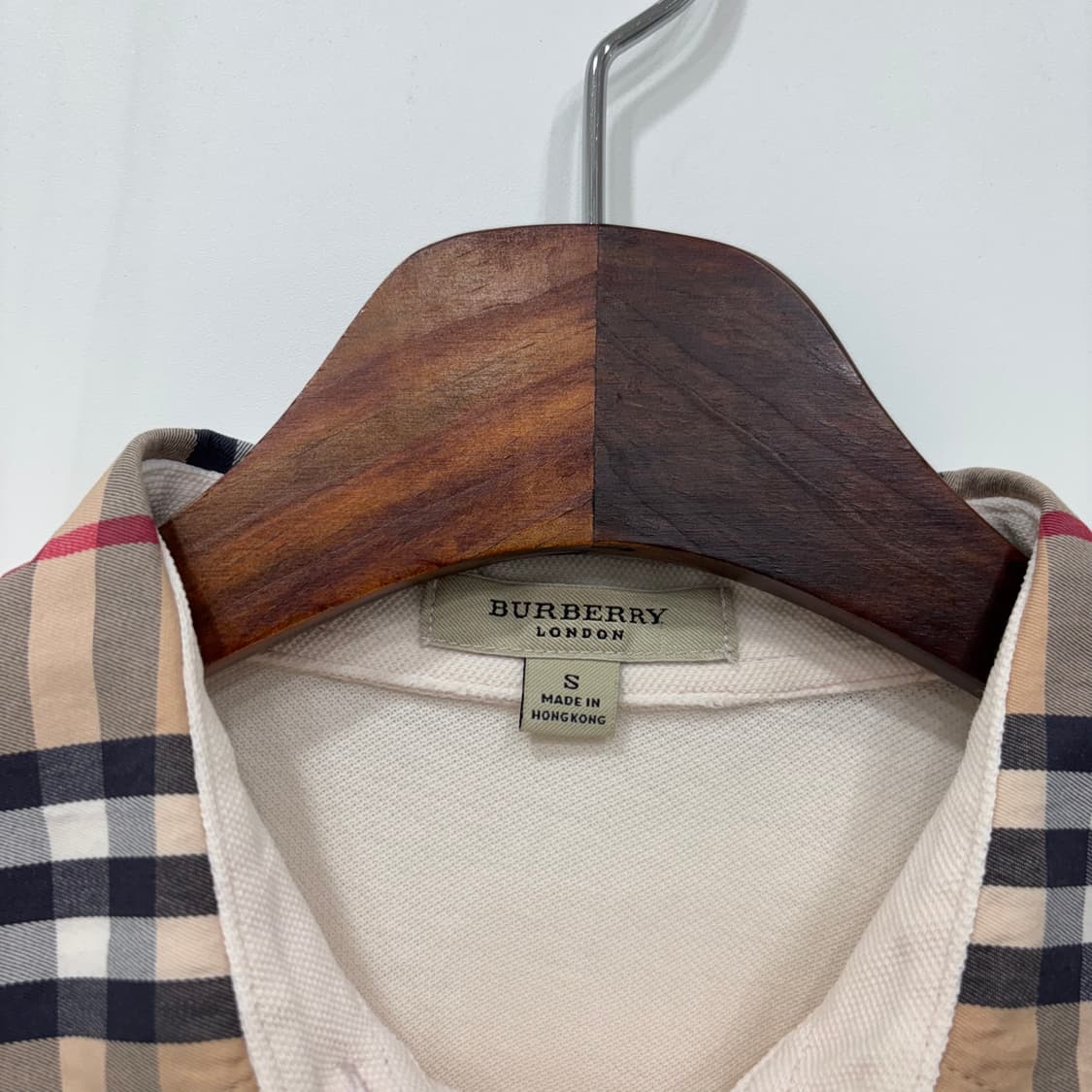 Burberry 노바 체크 반팔 피케 티셔츠 연핑크 상품이미지5
