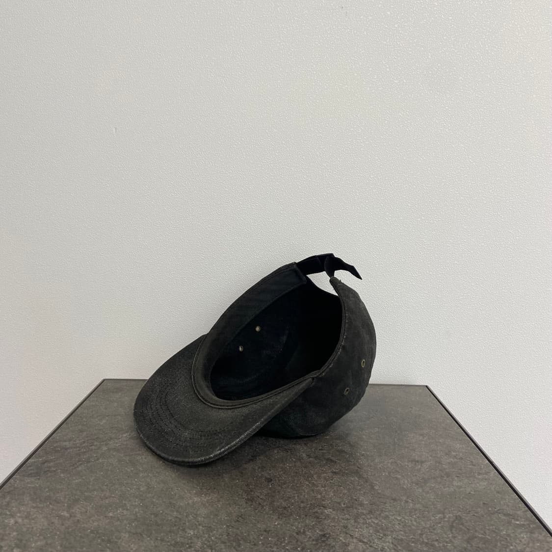 슈프림 스톤 워시드 블랙 박스로고 캠프캡 모자 상품이미지6