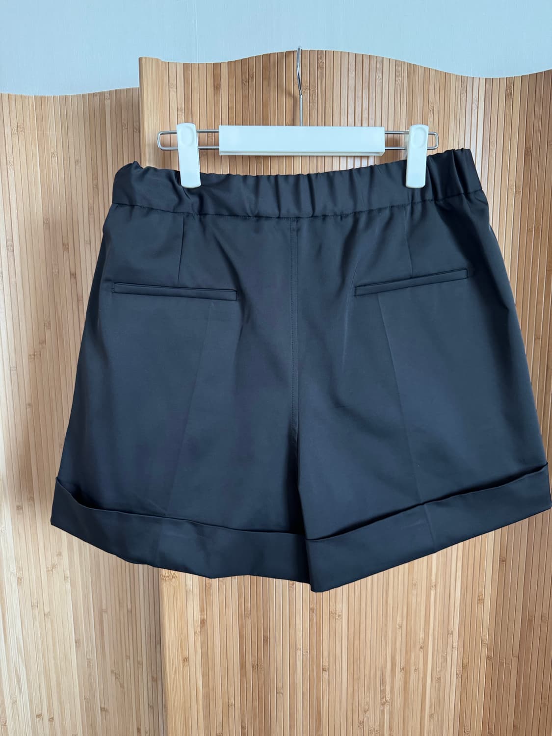 렉토(RECTO) 25SS 롤업 밴딩 쇼츠  / 블랙 M 사이즈 상품이미지8