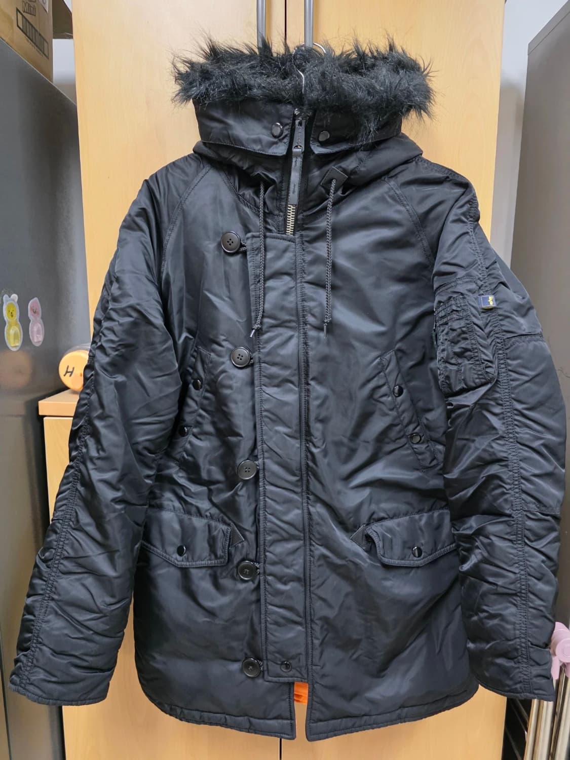 알파인더스트리 N3B 파카 야상 블랙 L 상품이미지3