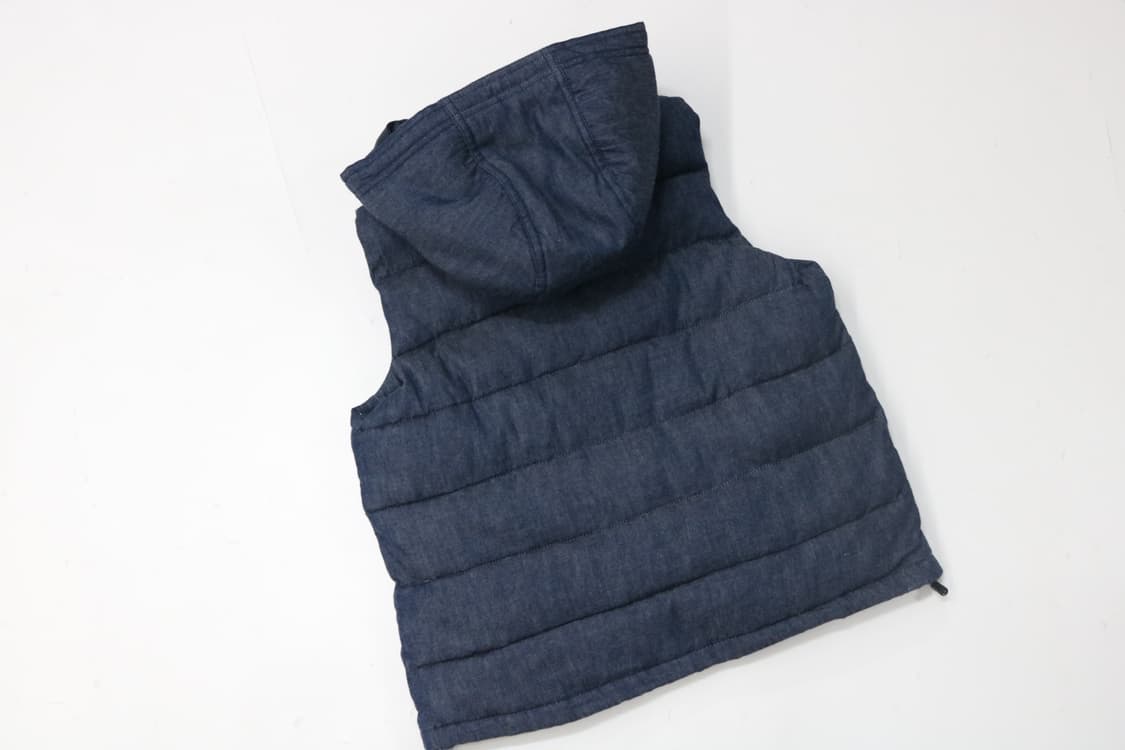 데님 후드 패딩 조끼 상품이미지8