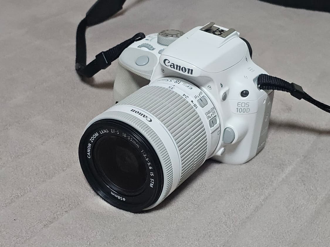 캐논 EOS 100D 화이트 색상 DSLR 카메라 상품이미지3