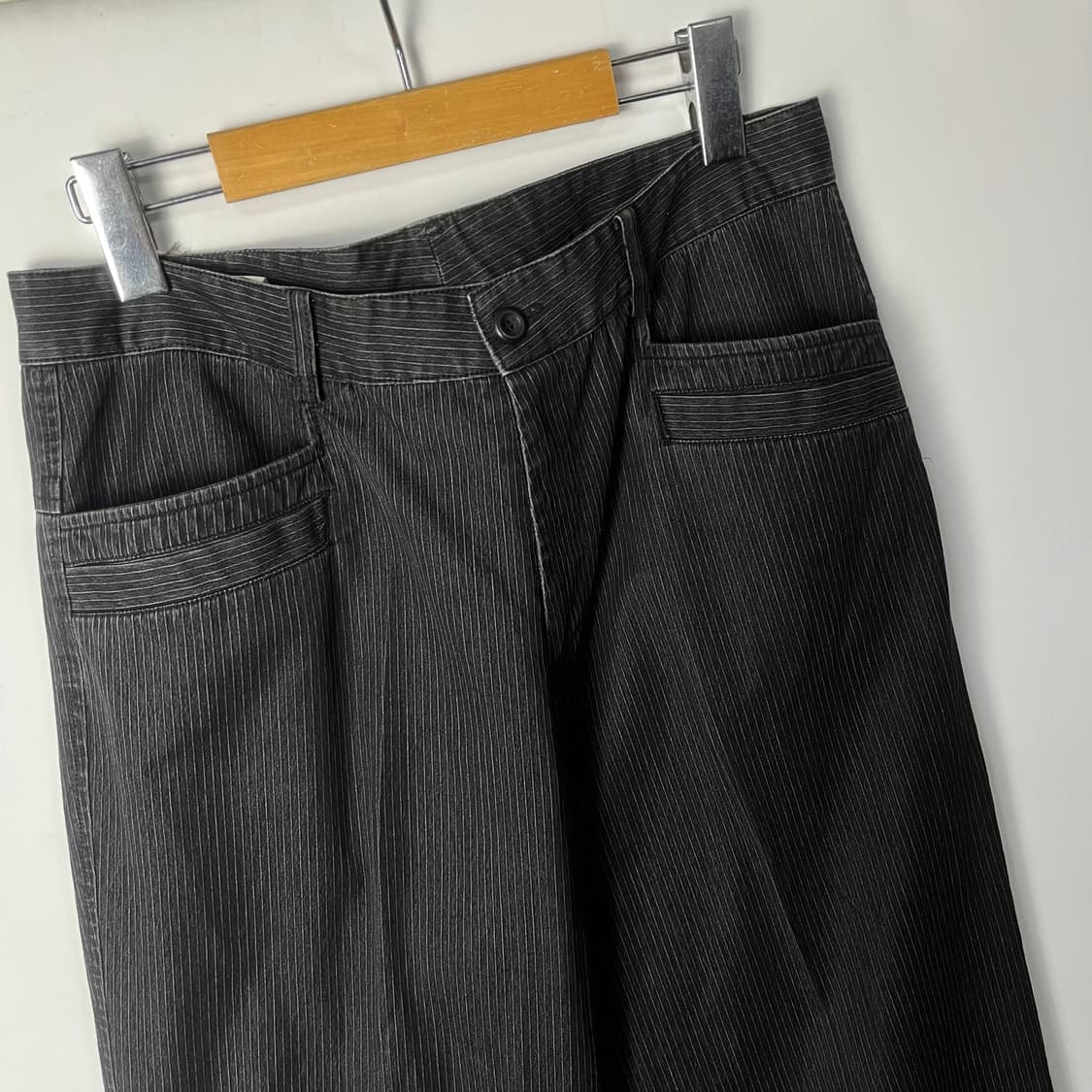 [Cabbeen] 빈티지 스트라이프 코튼 팬츠 상품이미지3