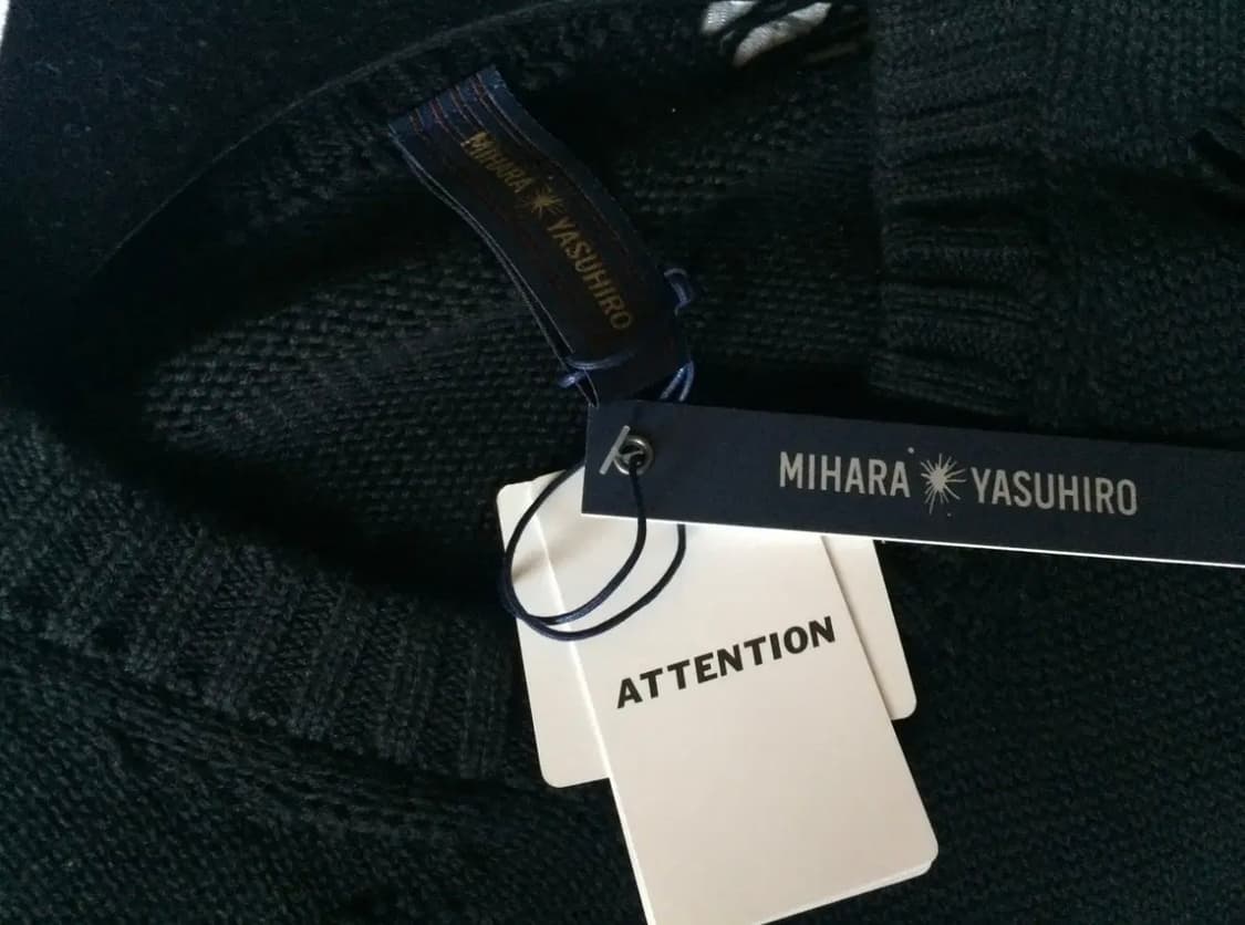 미하라 야스히로 블랙 디스트로이드 니트 상품이미지8