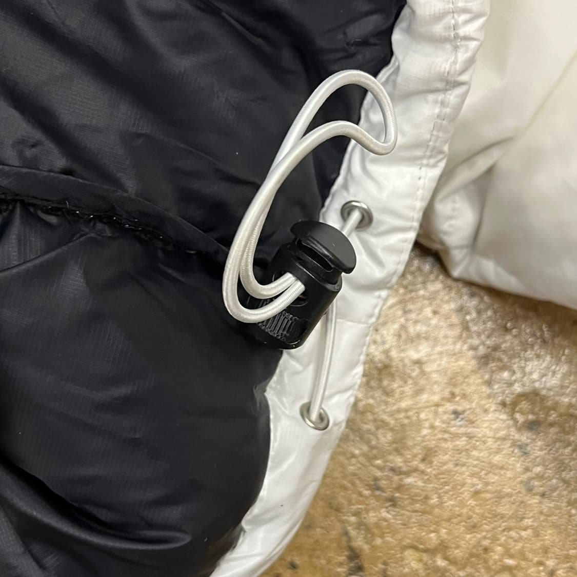 [정품/S] 노스페이스 우먼 눕시 크롭 패딩 화이트 b14 상품이미지7