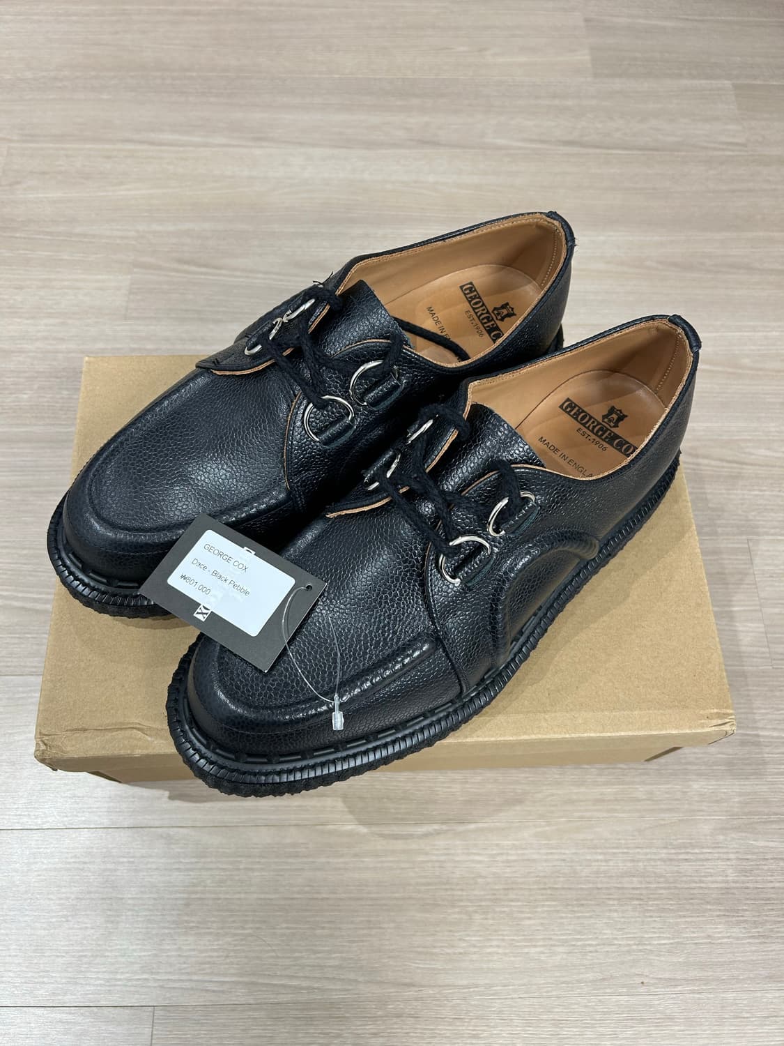 GEORGE COX Dace - Black Pebble 270사이즈 상품이미지5