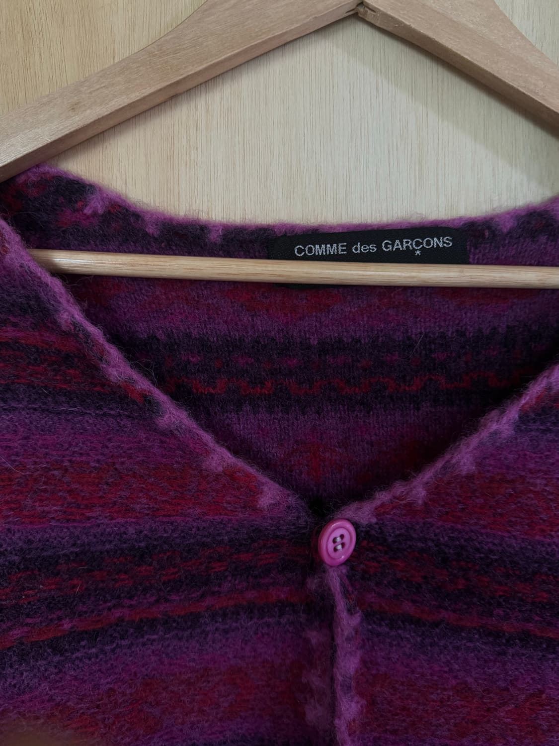 꼼데가르송 옴므플러스99aw 축융 울가디건 상품이미지1