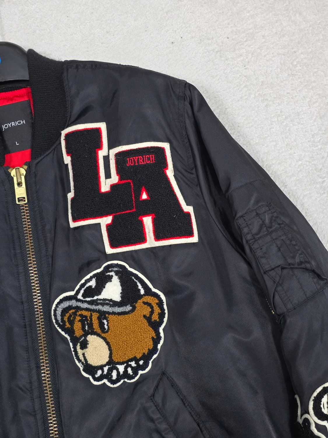 Joyrich 조이리치 MA-1 바시티 자켓 블랙 L 상품이미지4