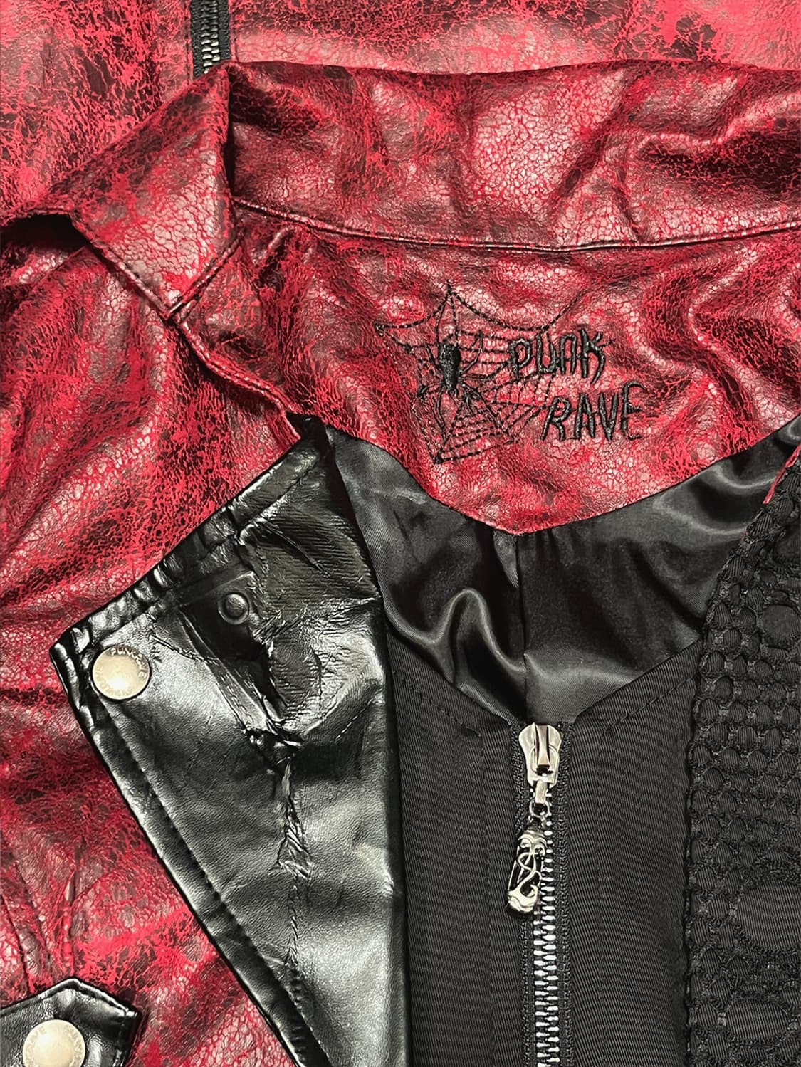 (punk rave) v-kei bondage leather coat  상품이미지9