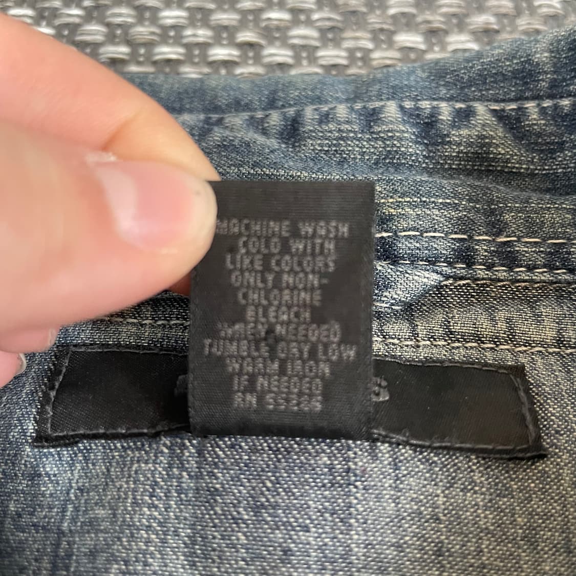 익스프레스 웨스턴 원포켓 코튼 데님 셔츠 XL 상품이미지6