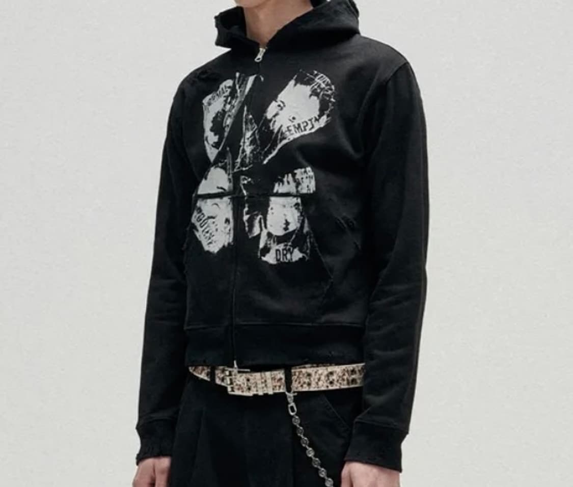 Routine Remains Slim Fit Hood Zip Up 상품이미지4