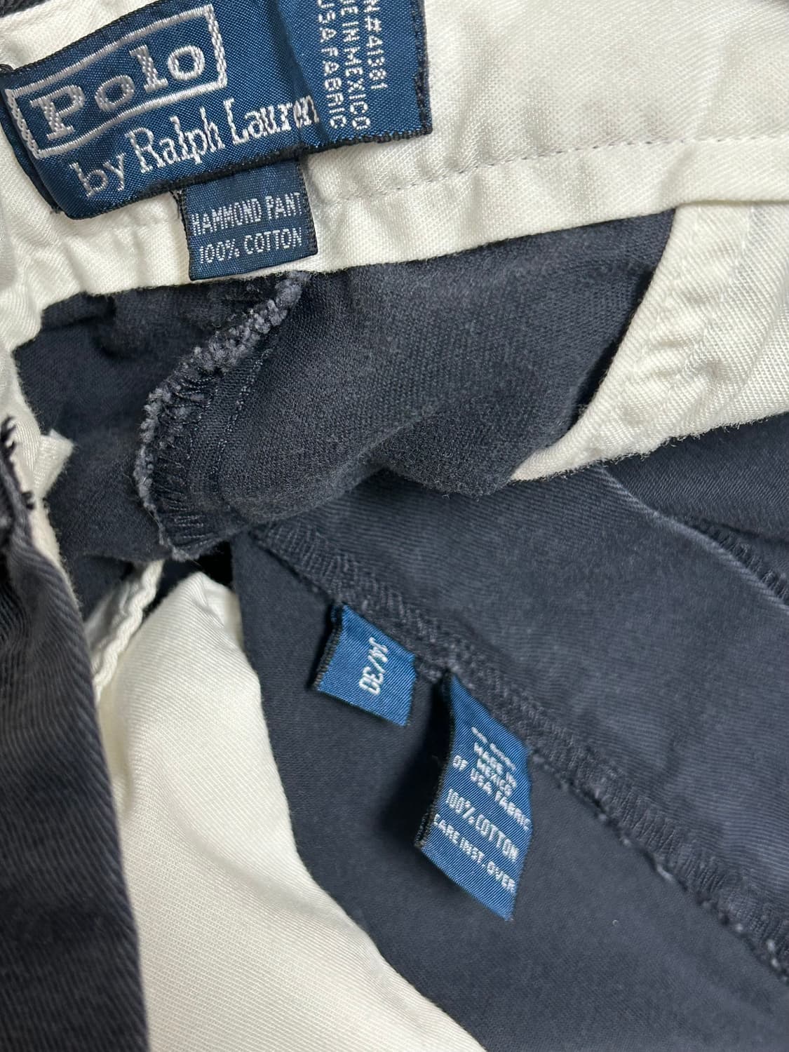 90s 폴로 랄프로렌 다크 네이비 클래식 hammond 치노팬츠 상품이미지3
