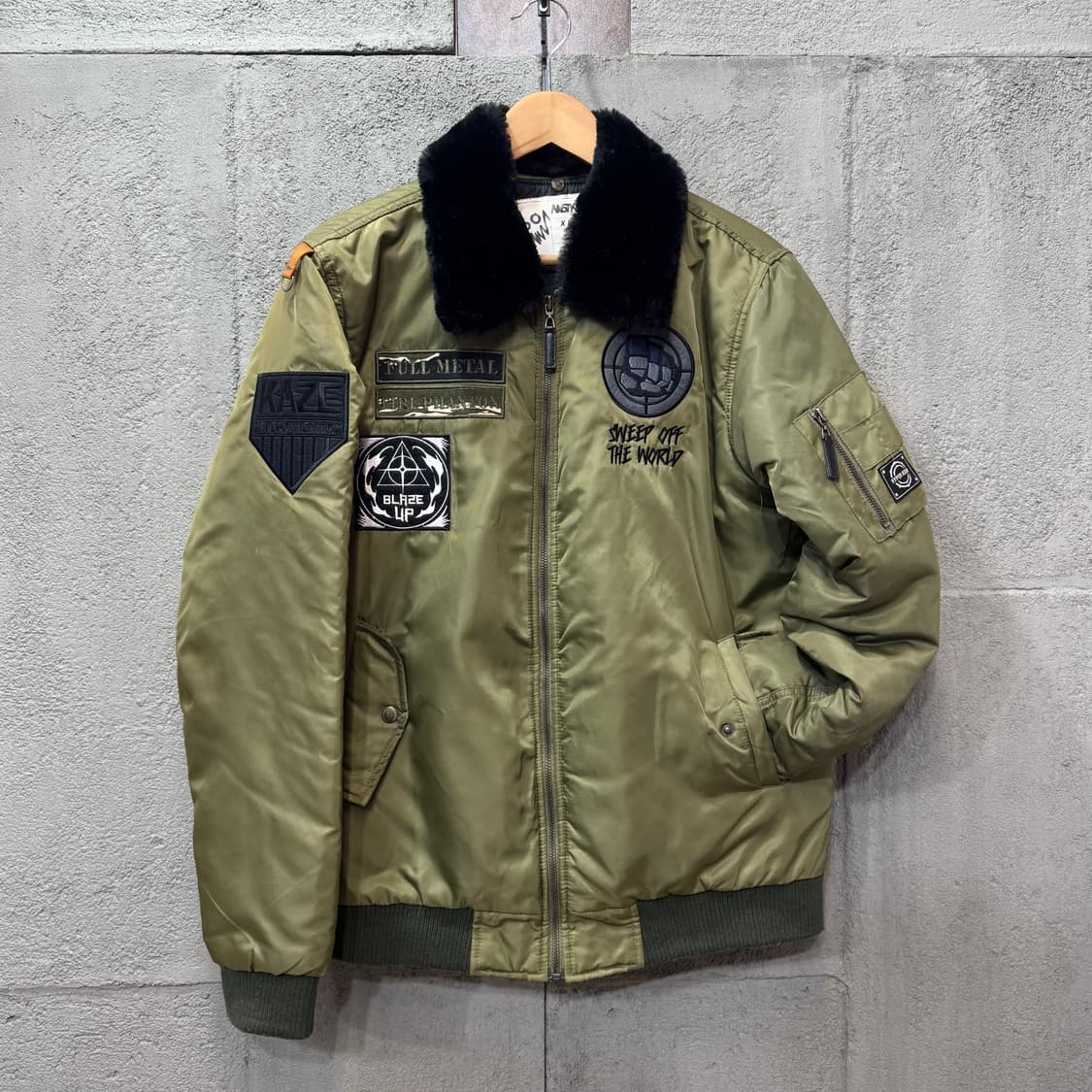 네스티팜 MA-1 항공 패치 자켓 (XL)  상품이미지3