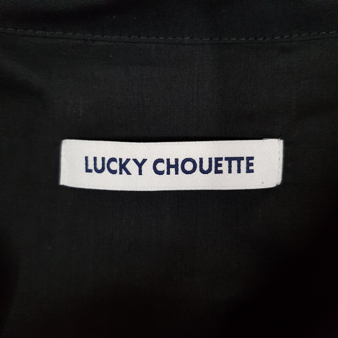 럭키슈에뜨 2021 프릴 카라  코튼 반팔 셔츠 36사이즈 상품이미지6