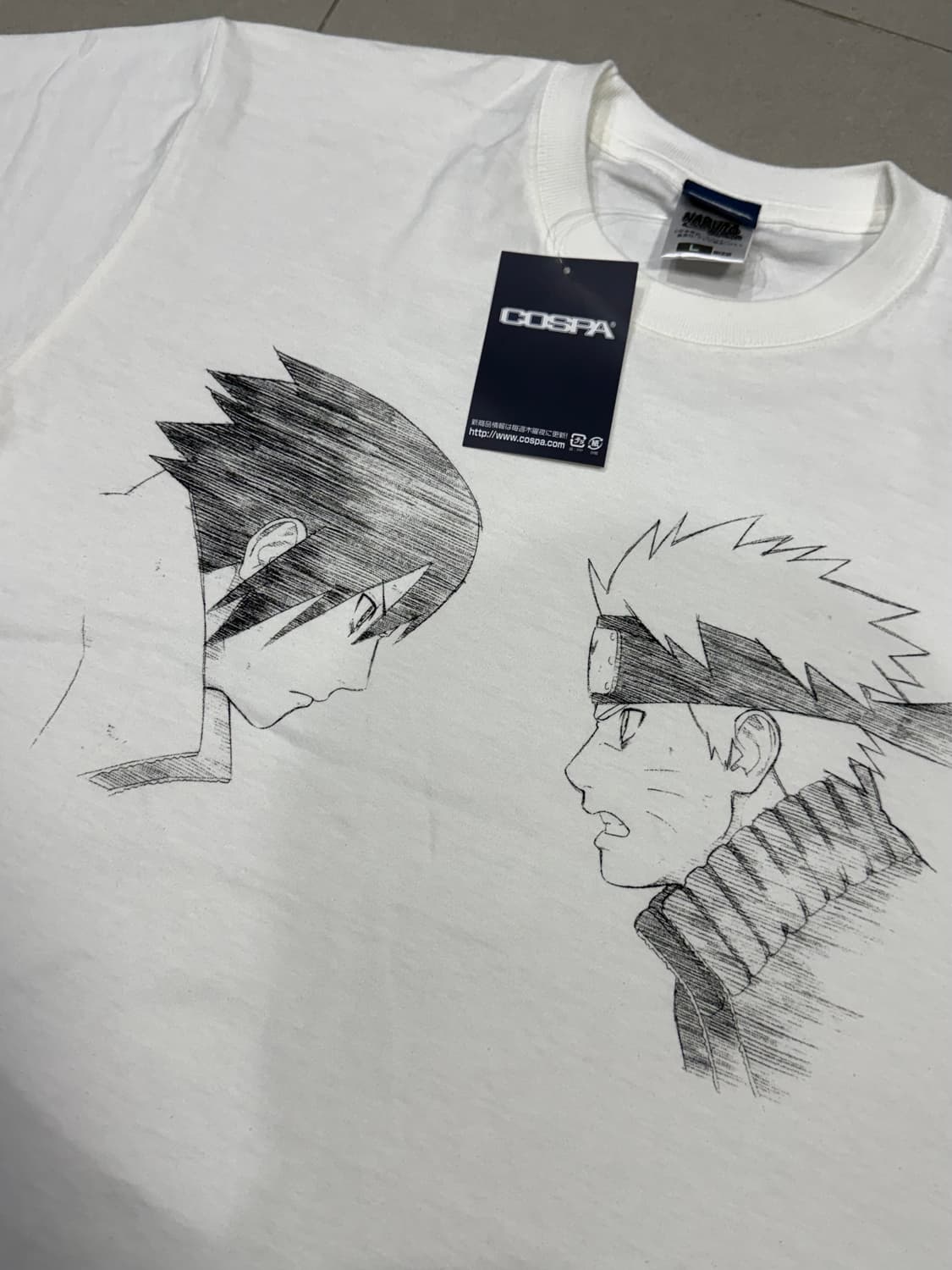 나루토vs사스케 코스파 공식 머천다이즈 반팔 티셔츠 상품이미지2