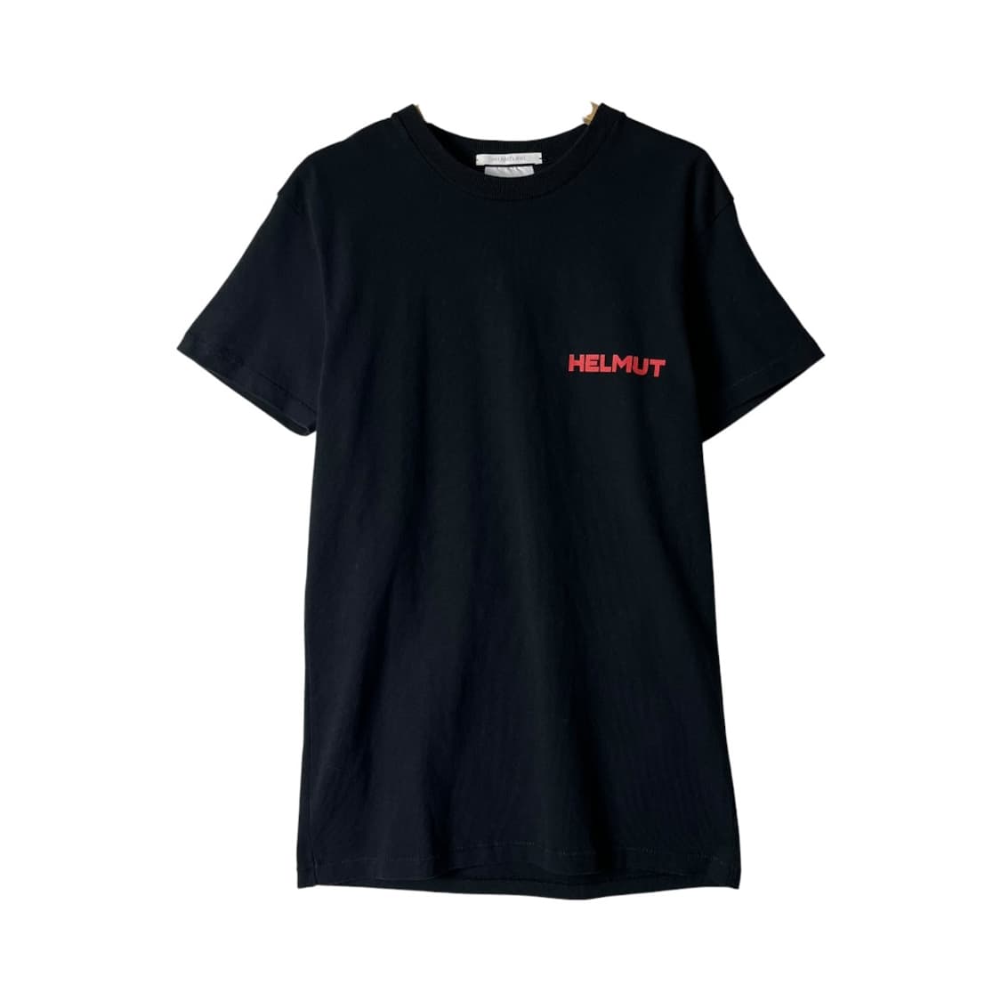 [HELMUT LANG] 헬무트랭 레터링 로고 반팔티셔츠 상품이미지1