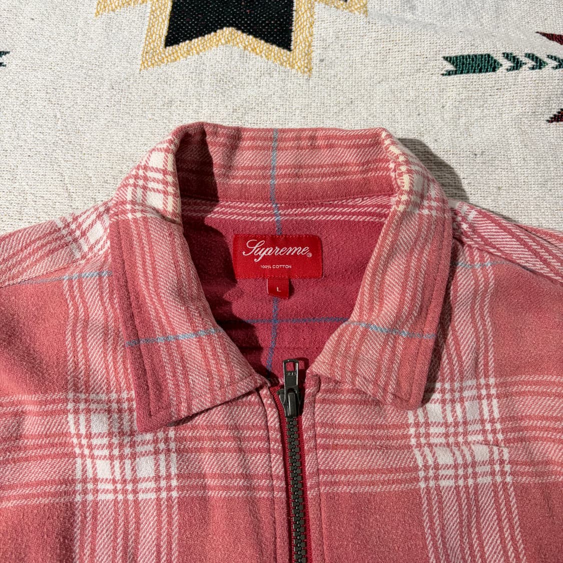 17ss Supreme Faded Plaid Flannel Zip up 상품이미지2