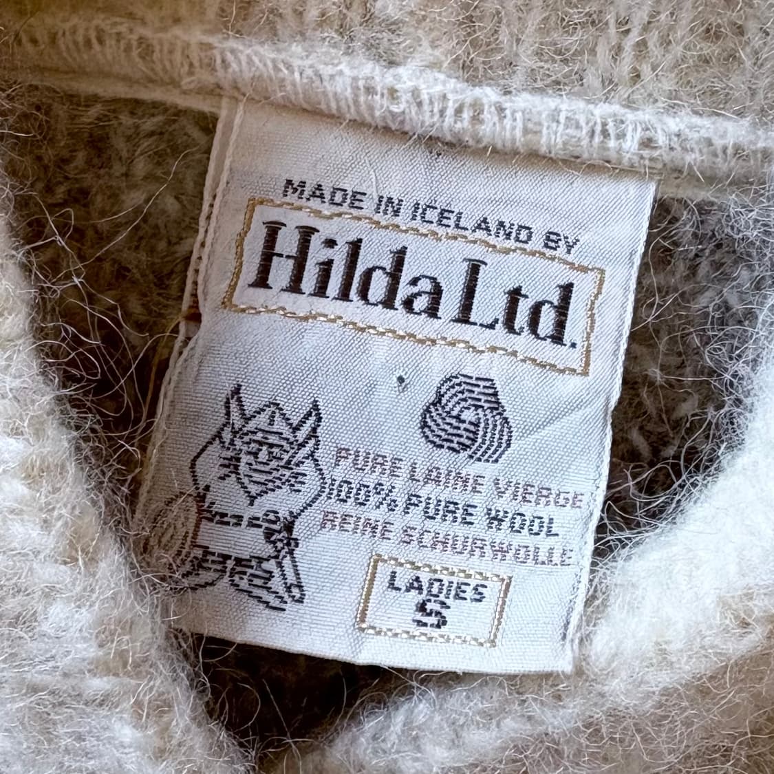 [44-55] 80s 아이슬란드 Hilda Ltd. 후드 니트 스웨터 상품이미지4