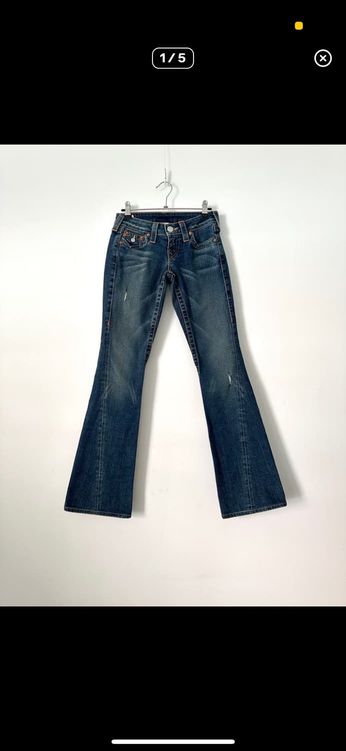 트루릴리젼 로우라이즈 부츠컷 데님팬츠 상품이미지1
