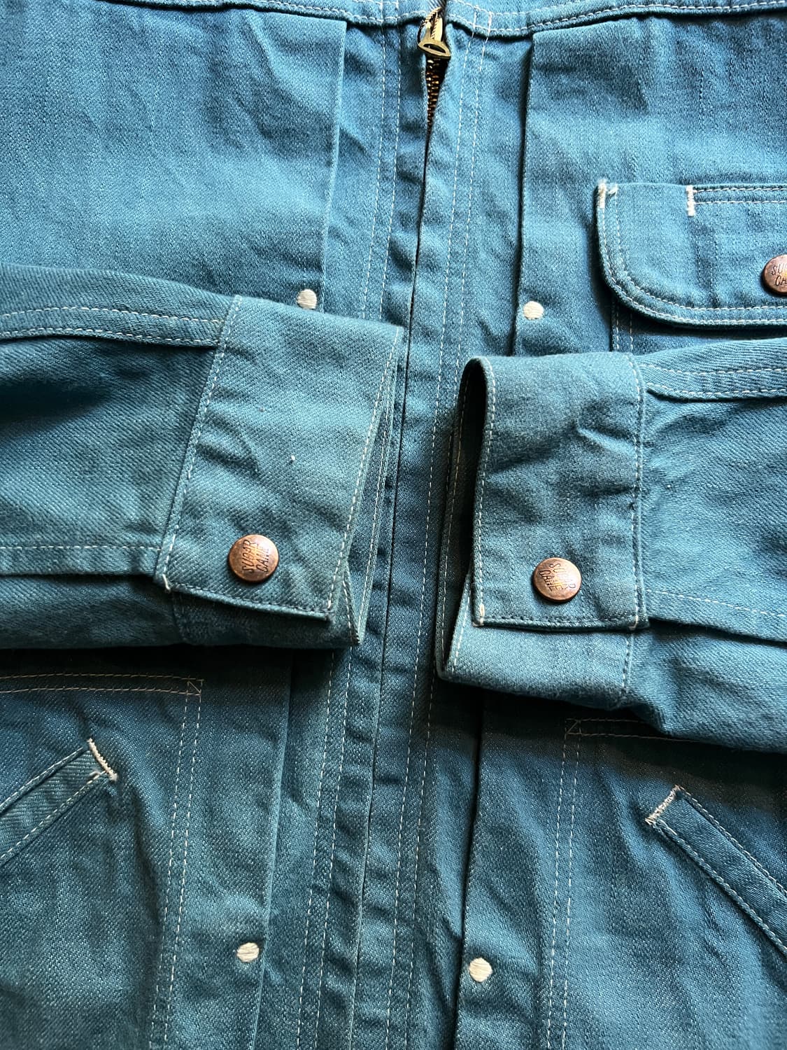 [M]슈가케인 랭글러 11mjz 복각 데님 트러커 자켓 상품이미지5