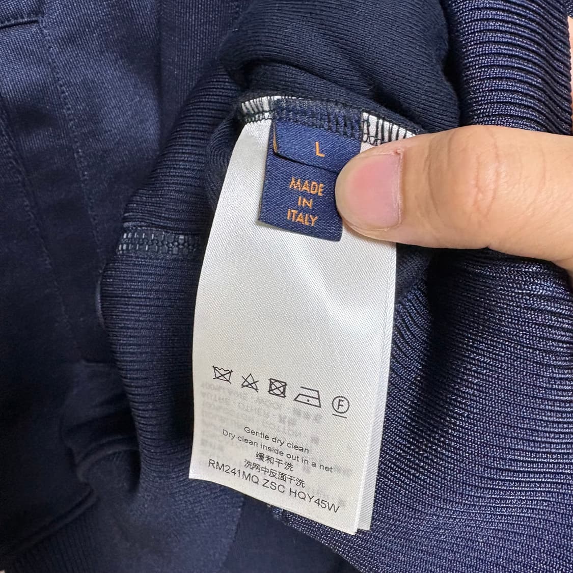 [L/새상품급] 루이비통 모노그램 사이드로고 플라워 집업 자켓 상품이미지5