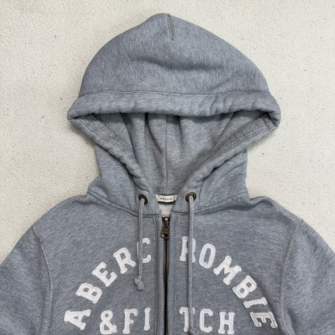 ABERCROMBIE & FITCH 후드 집업 그레이 L 상품이미지3