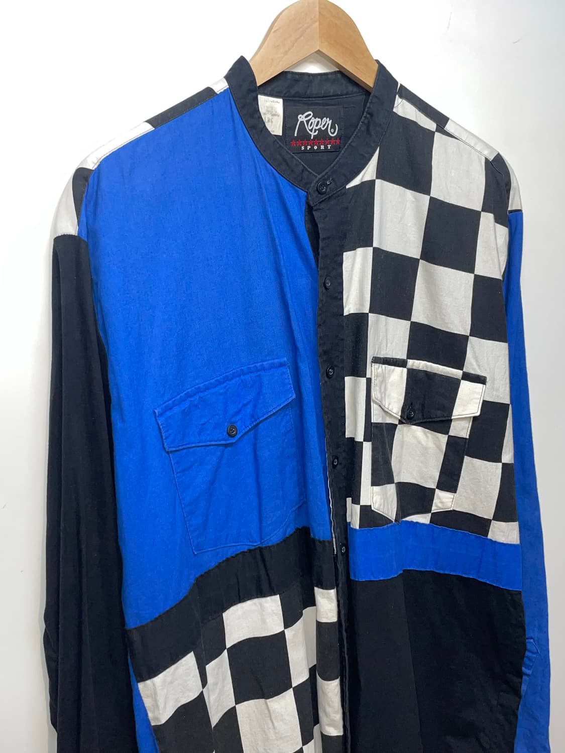 1990s USA ROPER RACING 체크 셔츠 상품이미지3