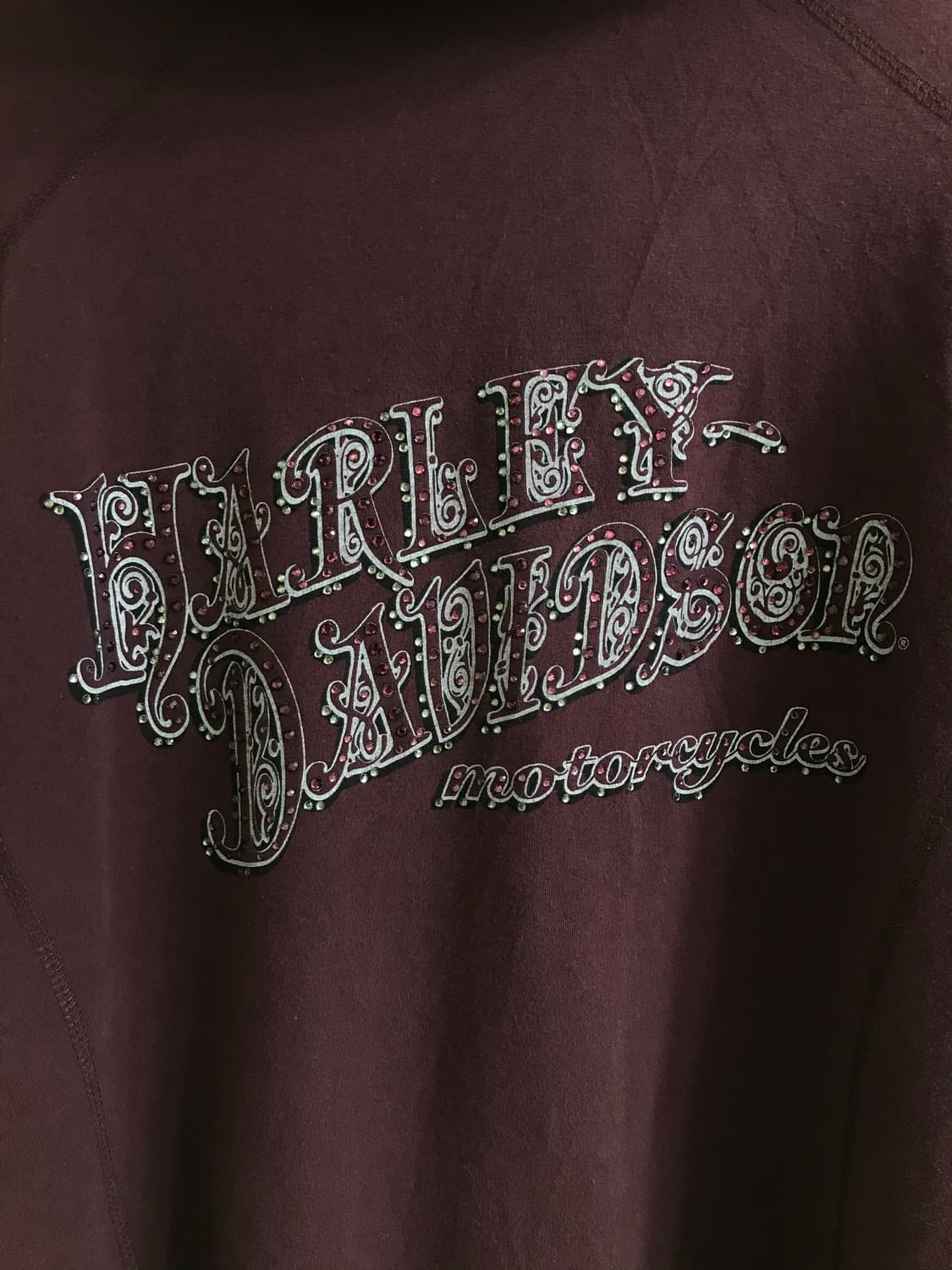 (상의 세트) 할리데이비슨 버건디 반집업 후드 + 그레이 나시 상품이미지7