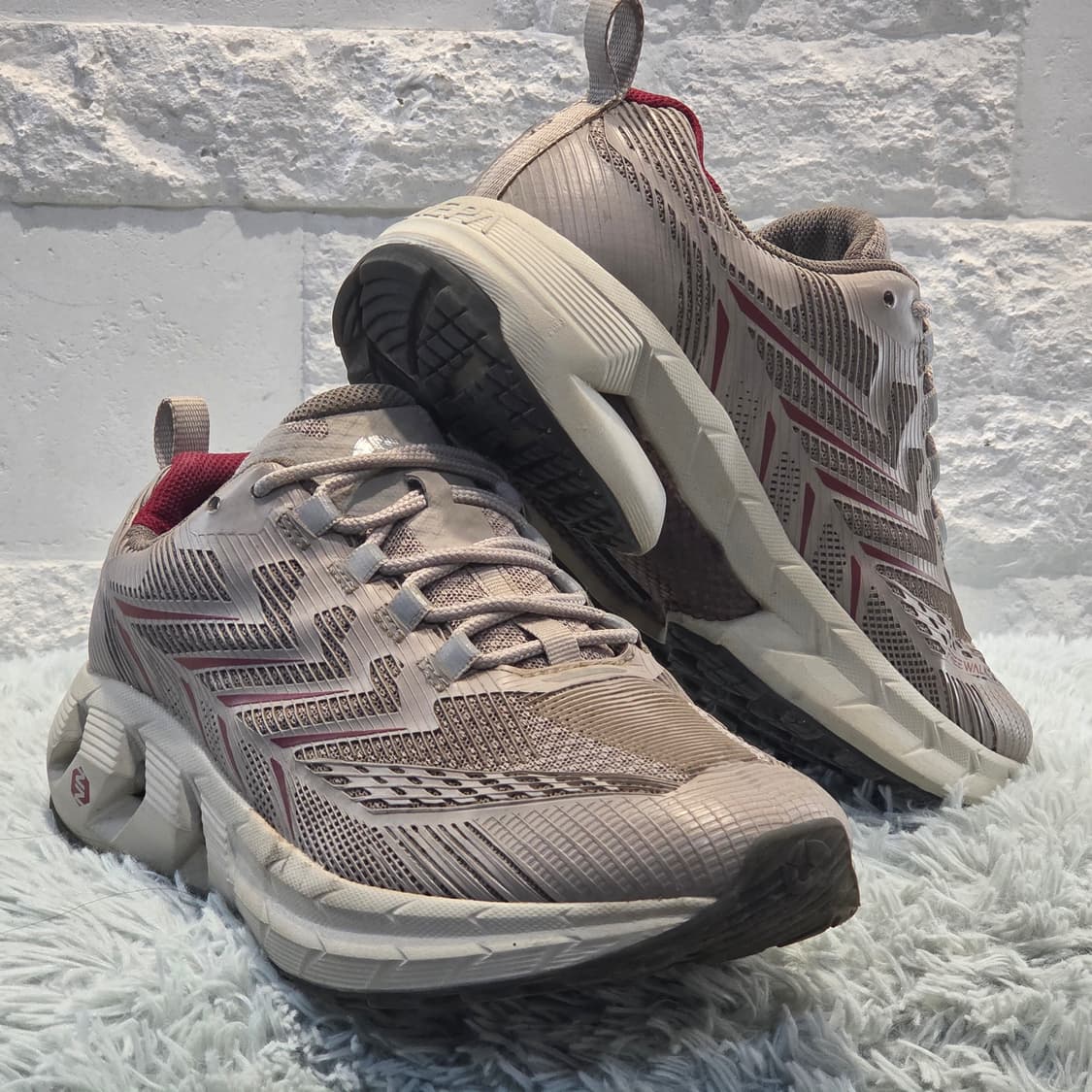 7q-26:네파 ALIFE 러닝화 베이지 레드 (250mm) 상품이미지4